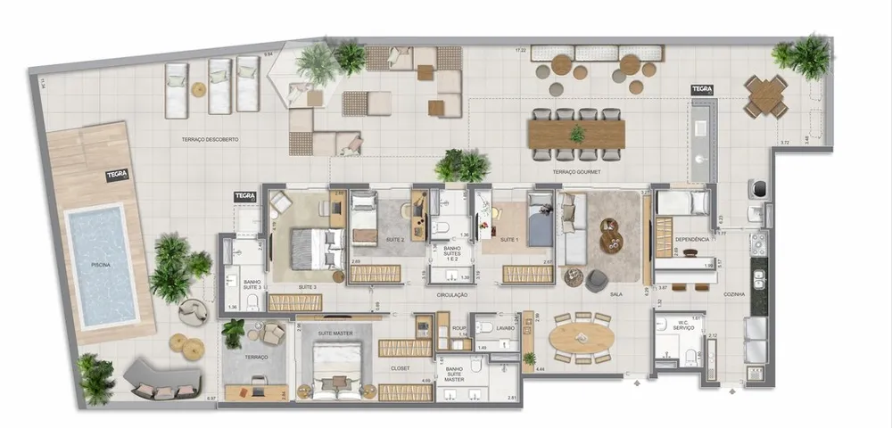 Apartamento, 4 quartos, 170 m² - Foto 100