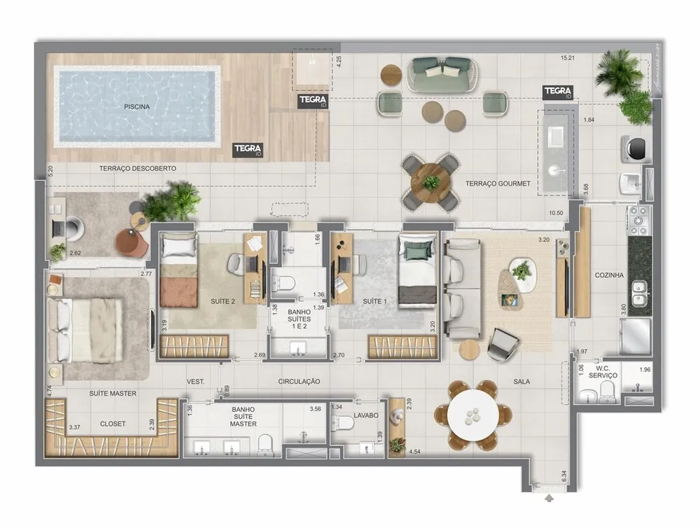 Apartamento, 4 quartos, 170 m² - Foto 69