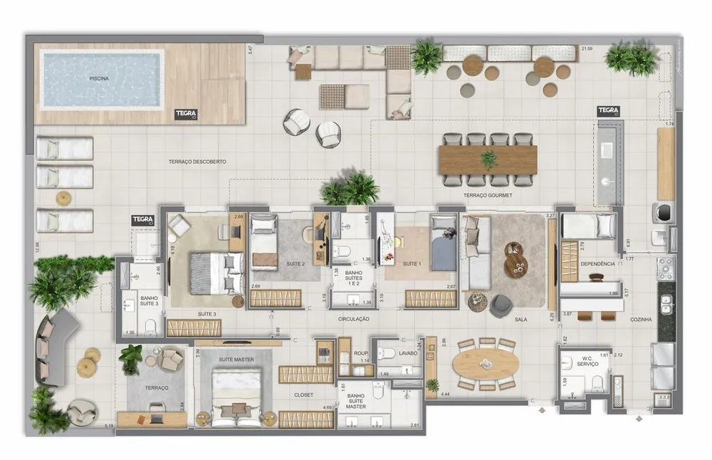 Apartamento, 4 quartos, 170 m² - Foto 94