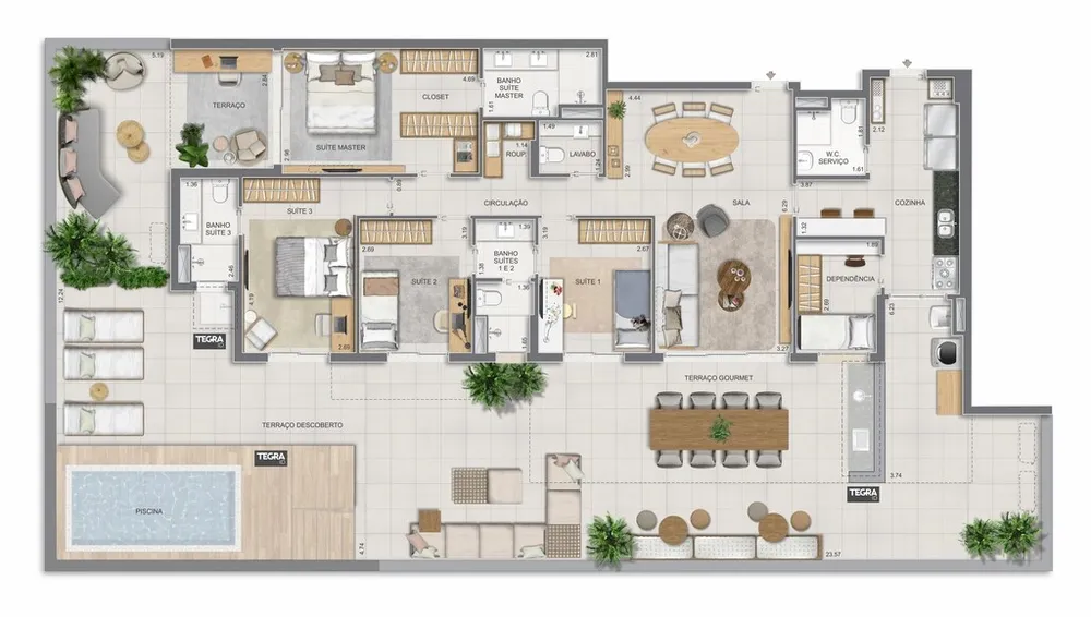 Apartamento, 4 quartos, 170 m² - Foto 89