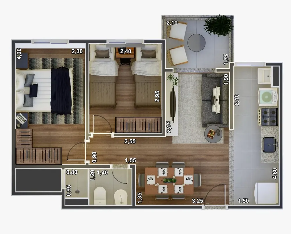 Apartamento, 2 quartos, 49 m² - Foto 34