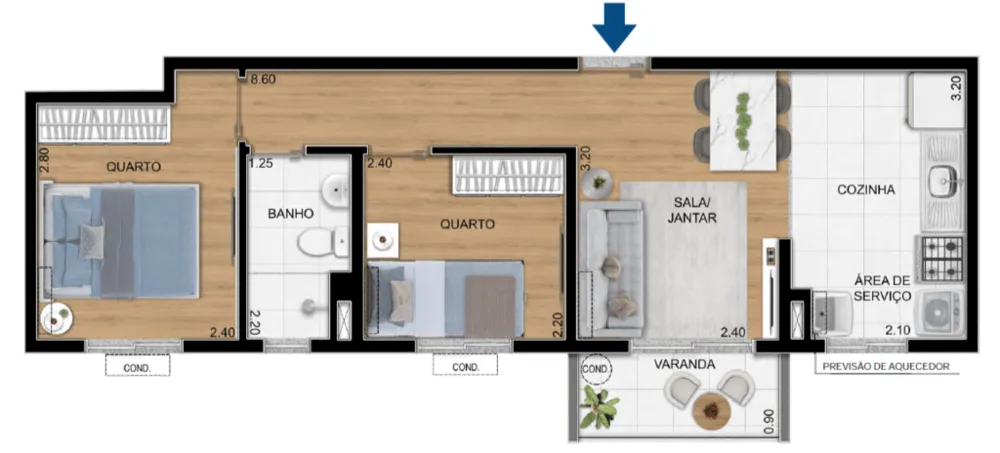 Apartamento, 2 quartos, 41 m² - Foto 17