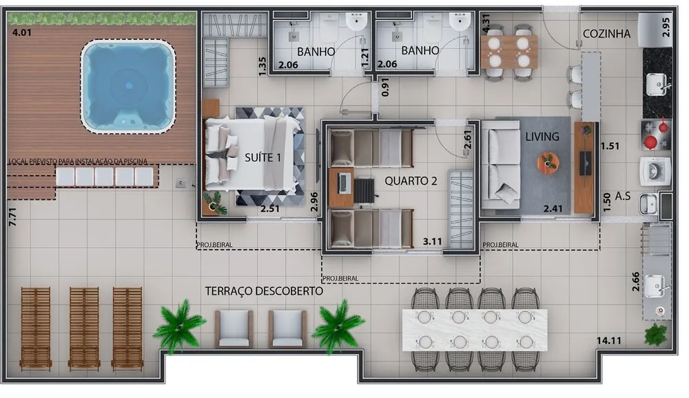 Apartamento, 2 quartos, 54 m² - Foto 13