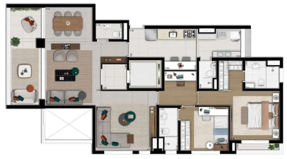 Apartamento, 2 quartos, 127 m² - Foto 7