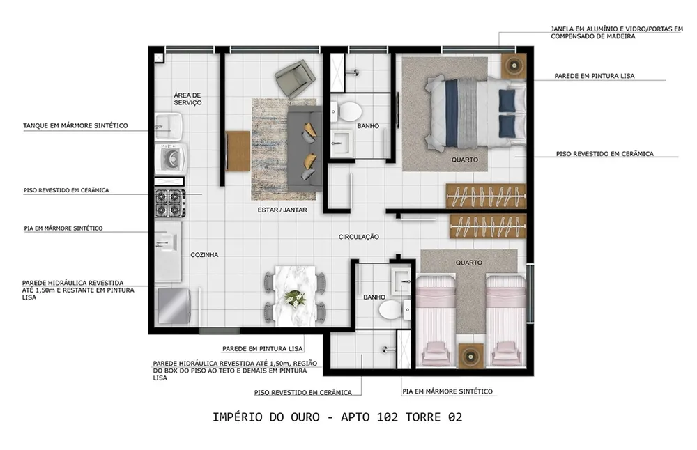 Apartamento, 2 quartos, 58 m² - Foto 20