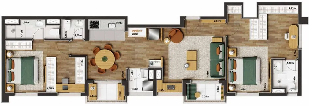 Apartamento, 2 quartos, 36 m² - Foto 12
