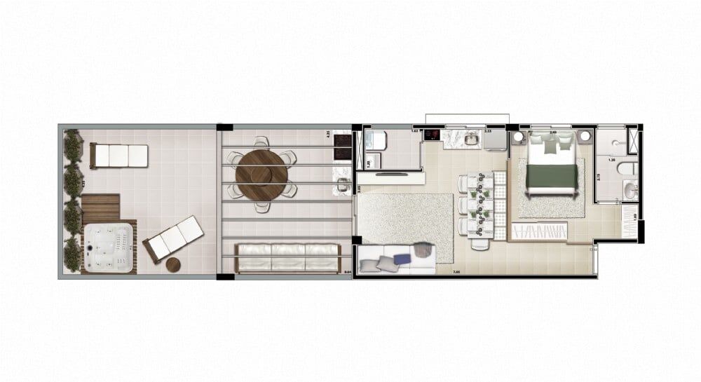 Cobertura, 1 quarto, 74 m² - Foto 12