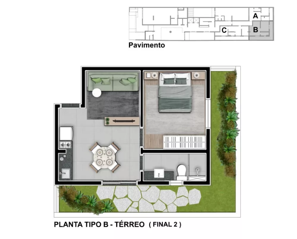 Apartamento, 1 quarto, 54 m² - Foto 15