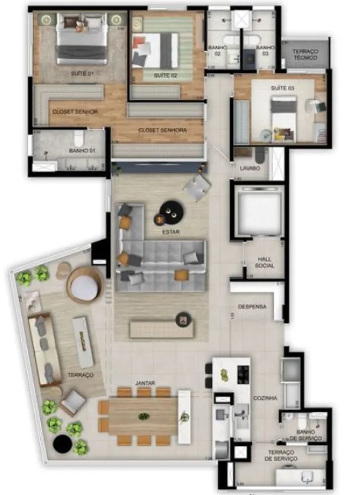 Apartamento, 4 quartos, 195 m² - Foto 7