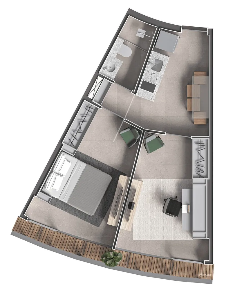 Cobertura, 1 quarto, 80 m² - Foto 72