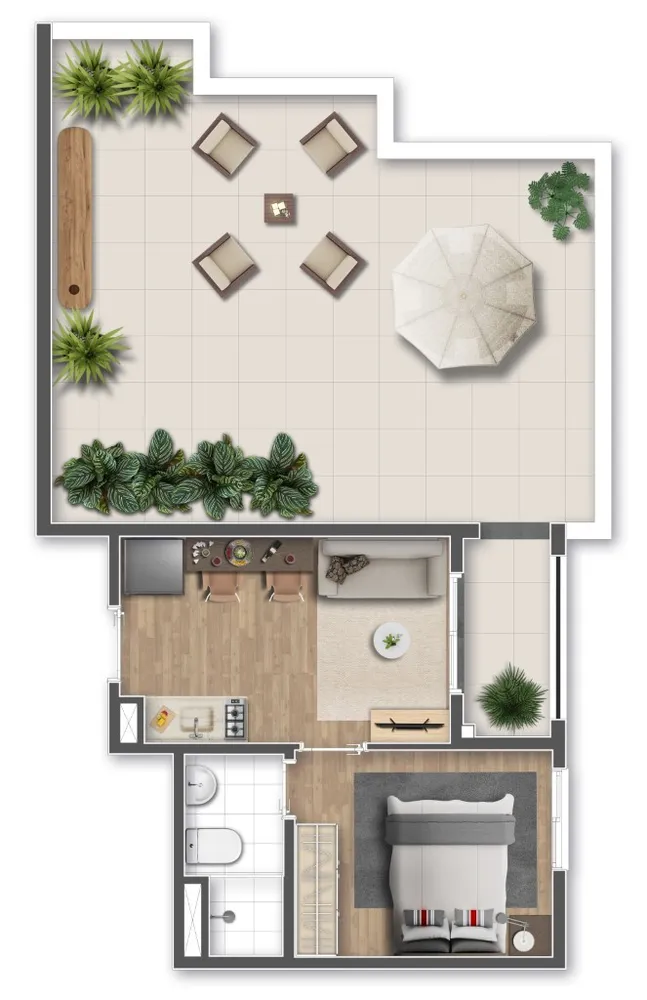 Apartamento, 1 quarto, 18 m² - Foto 24