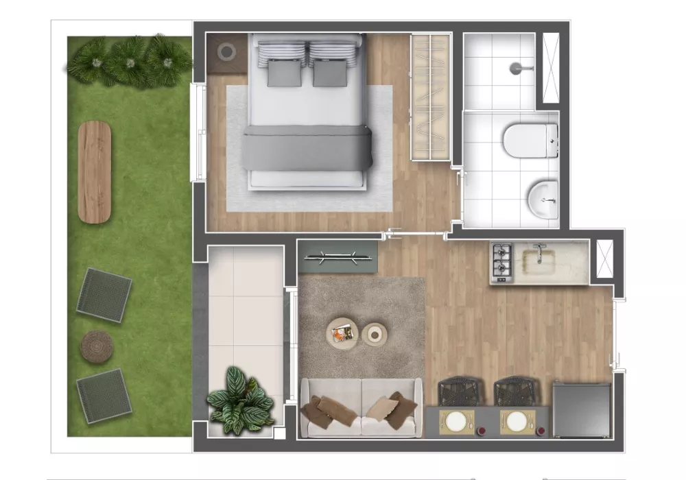 Apartamento, 1 quarto, 18 m² - Foto 17
