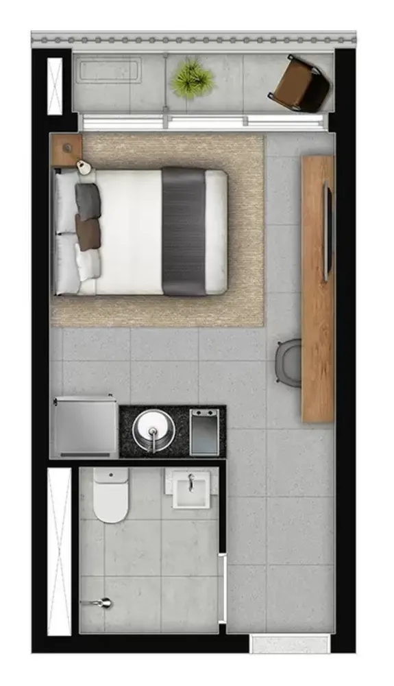 Apartamento, 1 quarto, 23 m² - Foto 10
