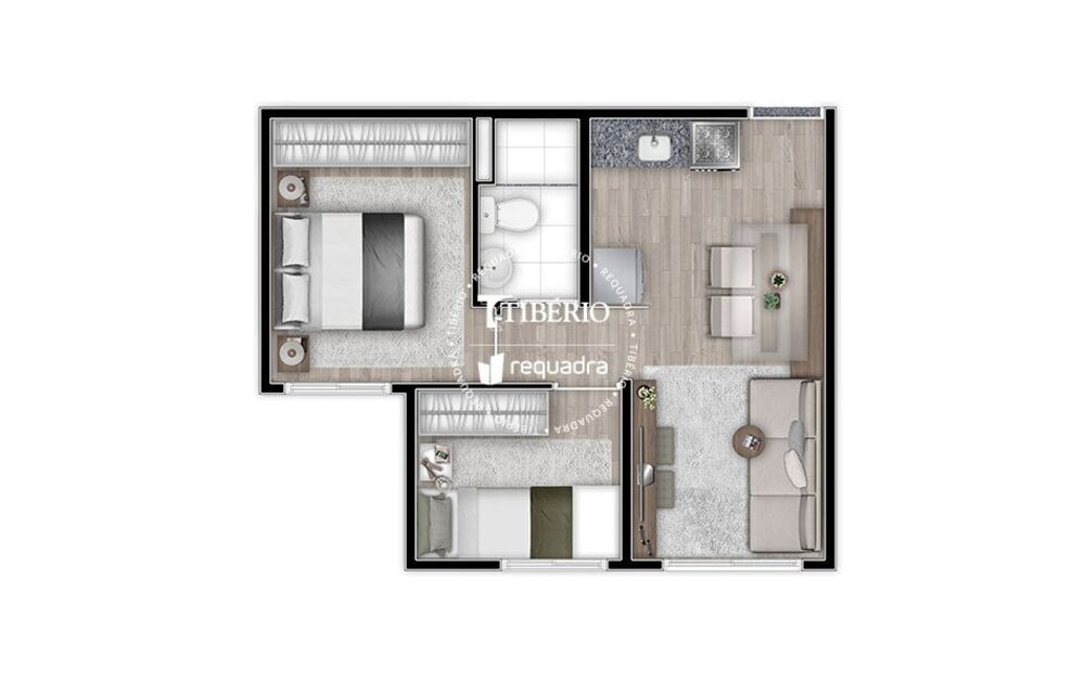 Apartamento, 1 quarto, 33 m² - Foto 5
