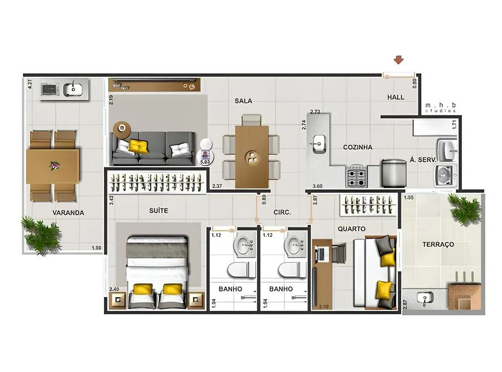 Apartamento, 2 quartos, 56 m² - Foto 12