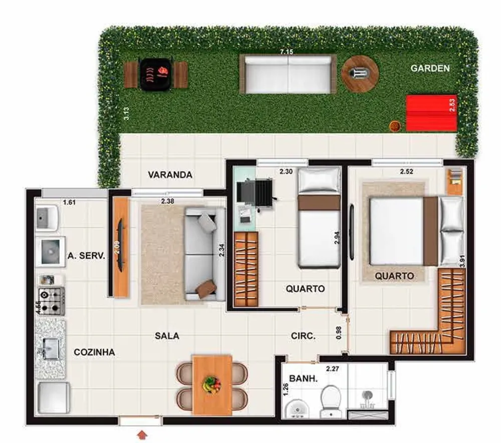 Apartamento, 2 quartos, 65 m² - Foto 25