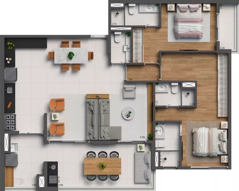 Apartamento, 3 quartos, 137 m² - Foto 24