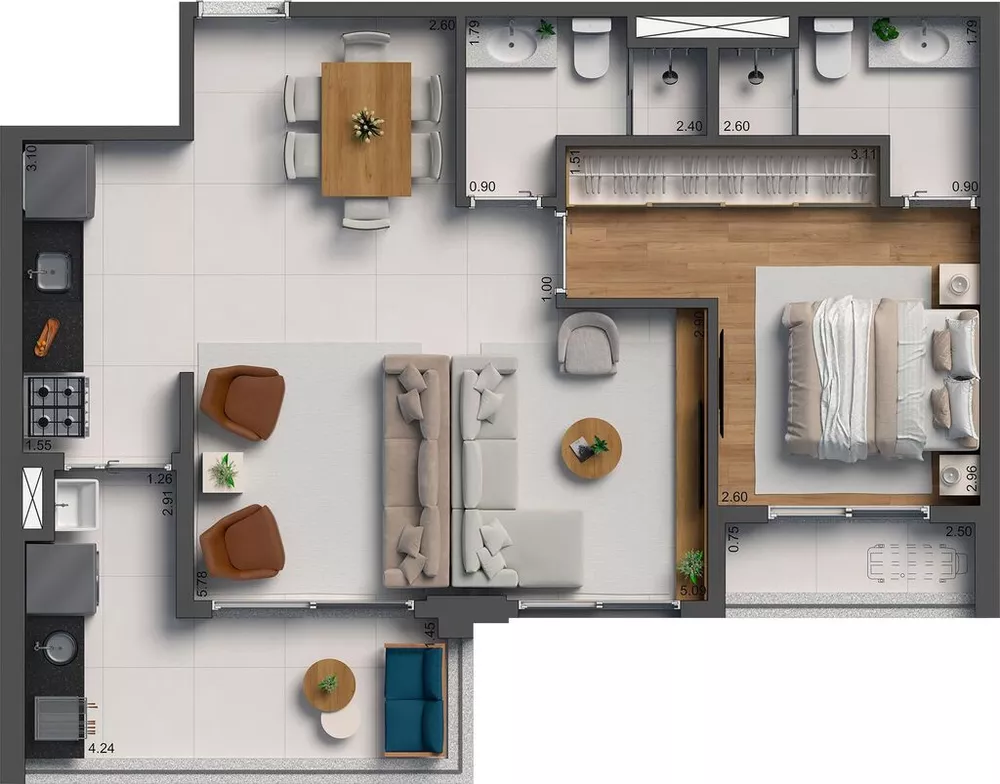 Apartamento, 3 quartos, 137 m² - Foto 14