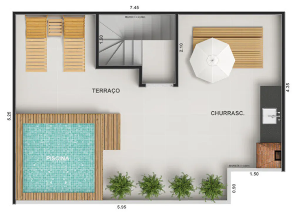 Cobertura, 2 quartos, 103 m² - Foto 23
