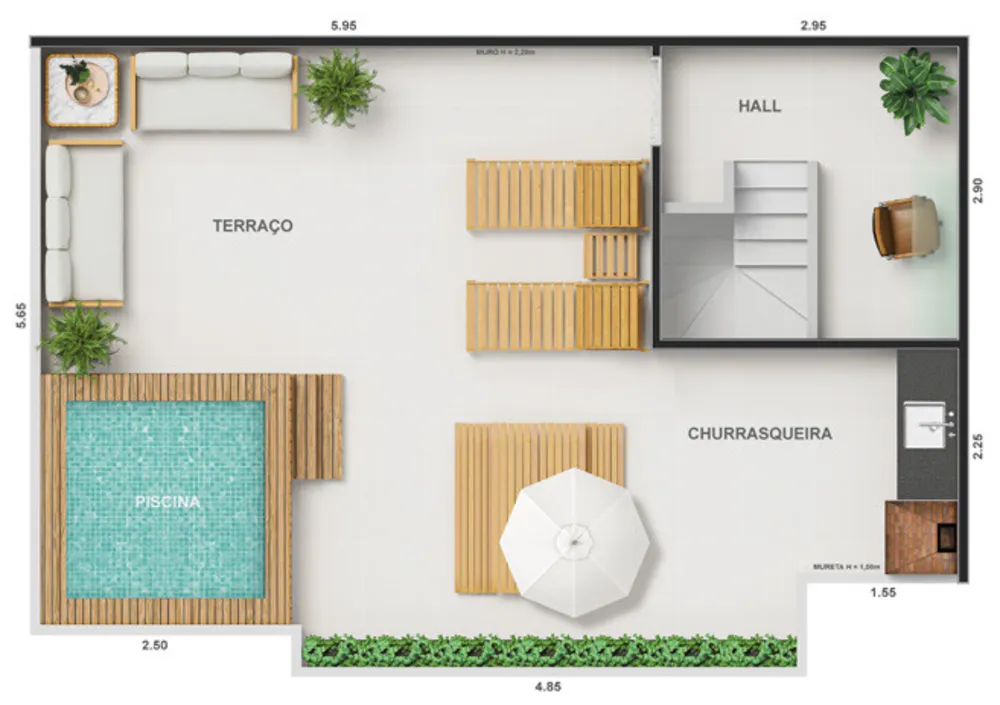 Cobertura, 2 quartos, 103 m² - Foto 31