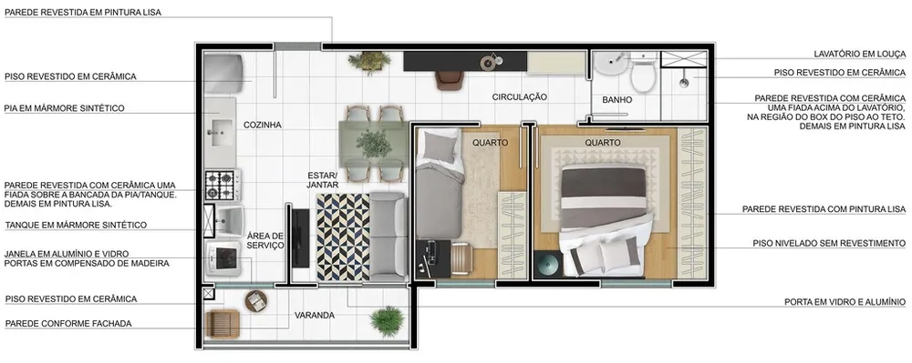Apartamento, 2 quartos, 40 m² - Foto 11