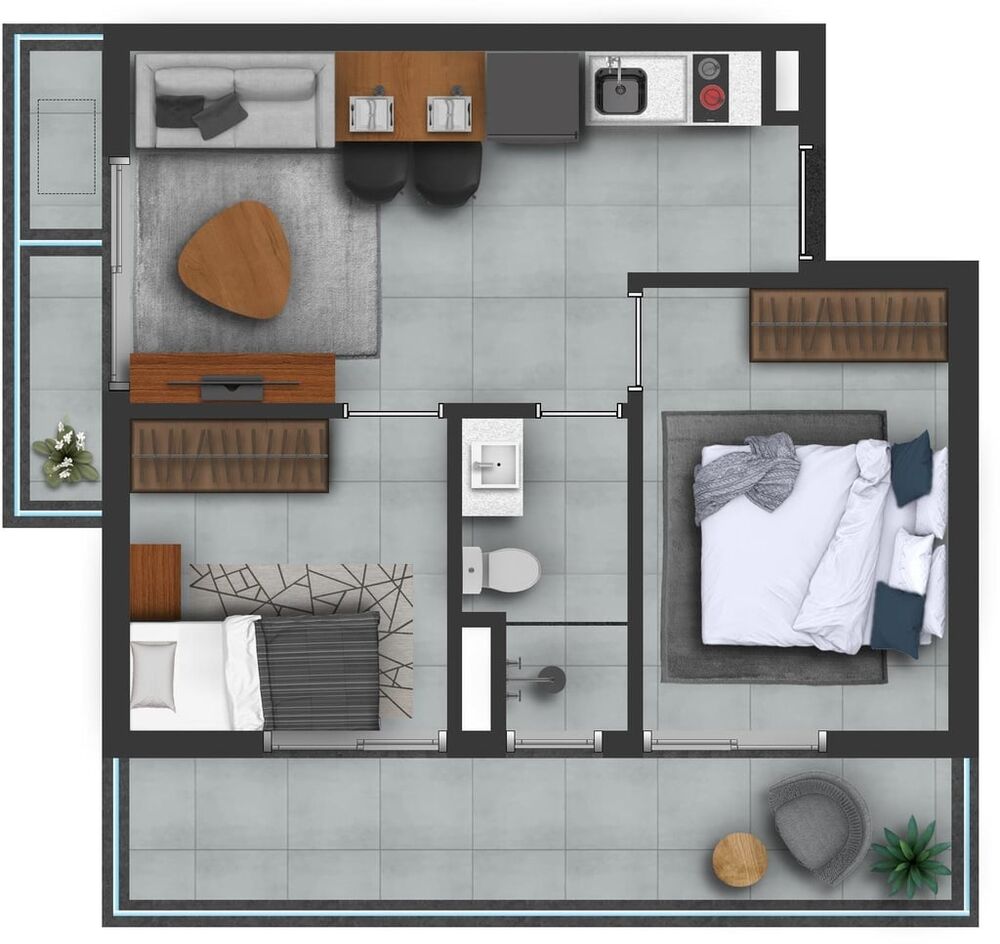 Apartamento, 3 quartos, 63 m² - Foto 4