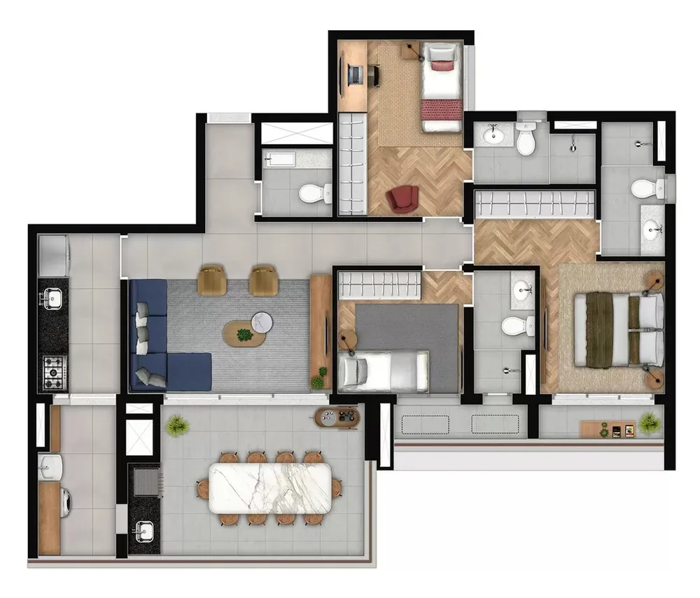 Apartamento, 3 quartos, 104 m² - Foto 8