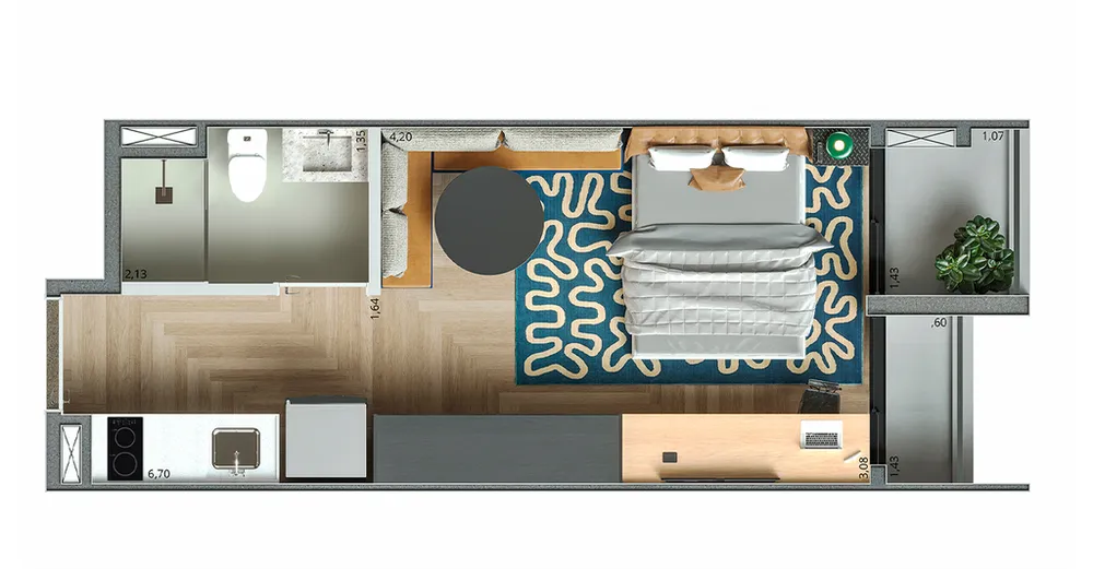 Apartamento, 2 quartos, 36 m² - Foto 5