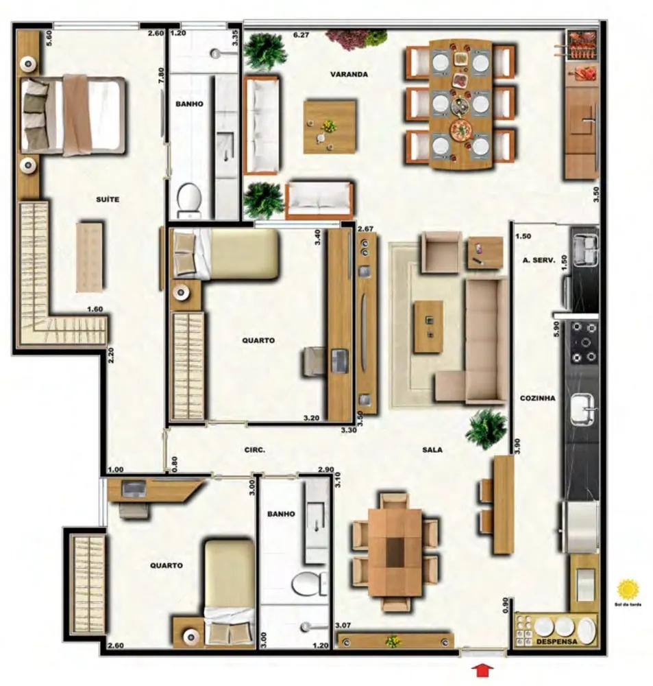 Cobertura, 3 quartos, 133 m² - Foto 21