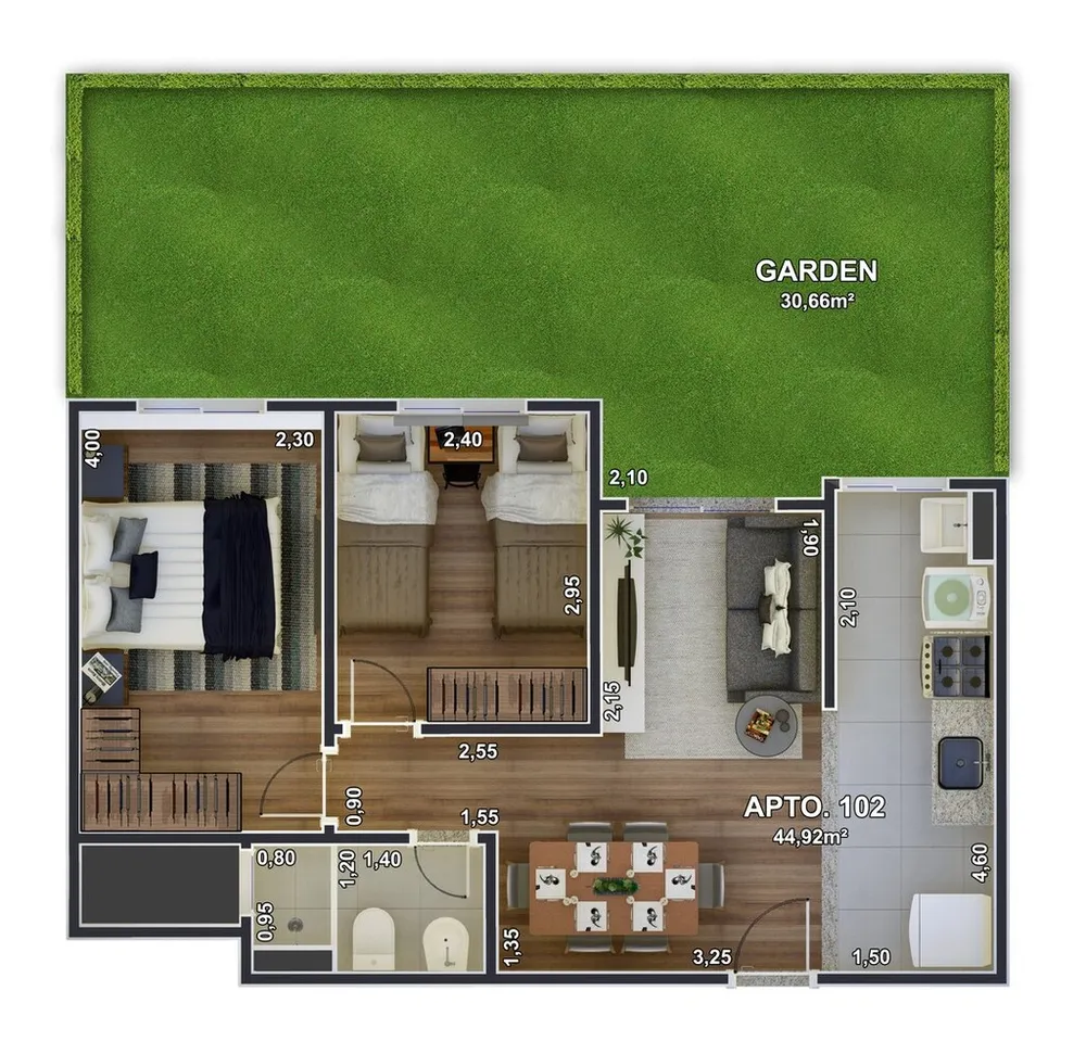 Apartamento, 2 quartos, 79 m² - Foto 37