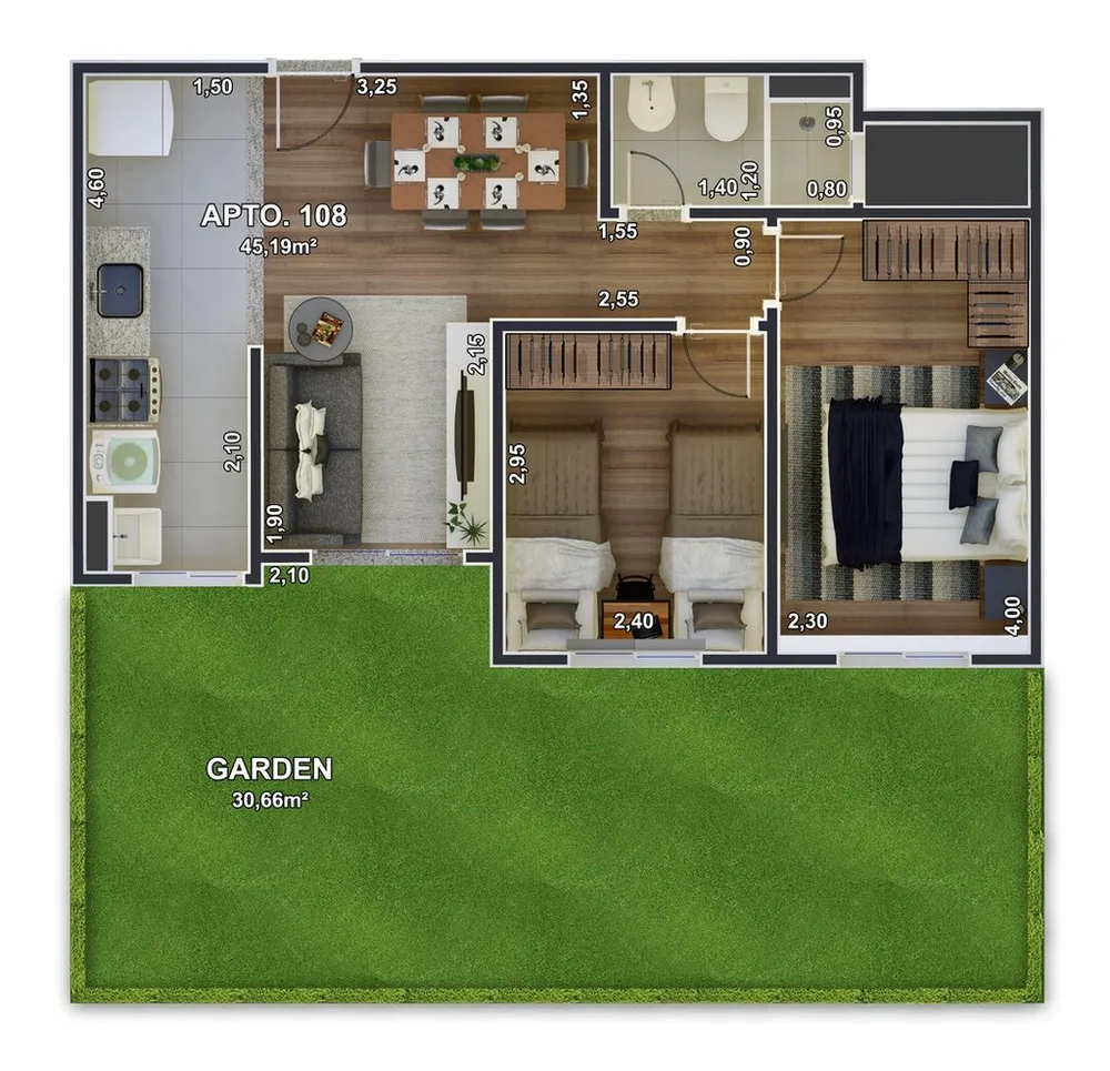 Apartamento, 2 quartos, 79 m² - Foto 39