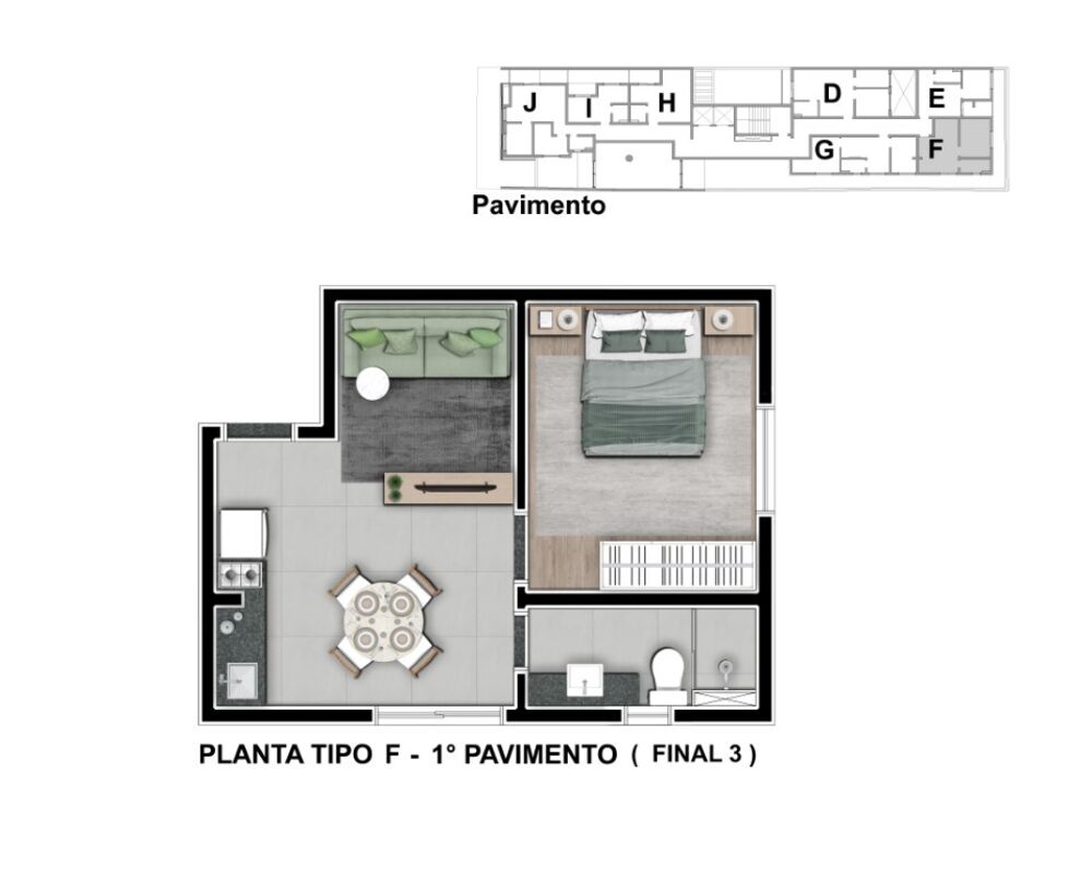 Apartamento, 1 quarto, 40 m² - Foto 8