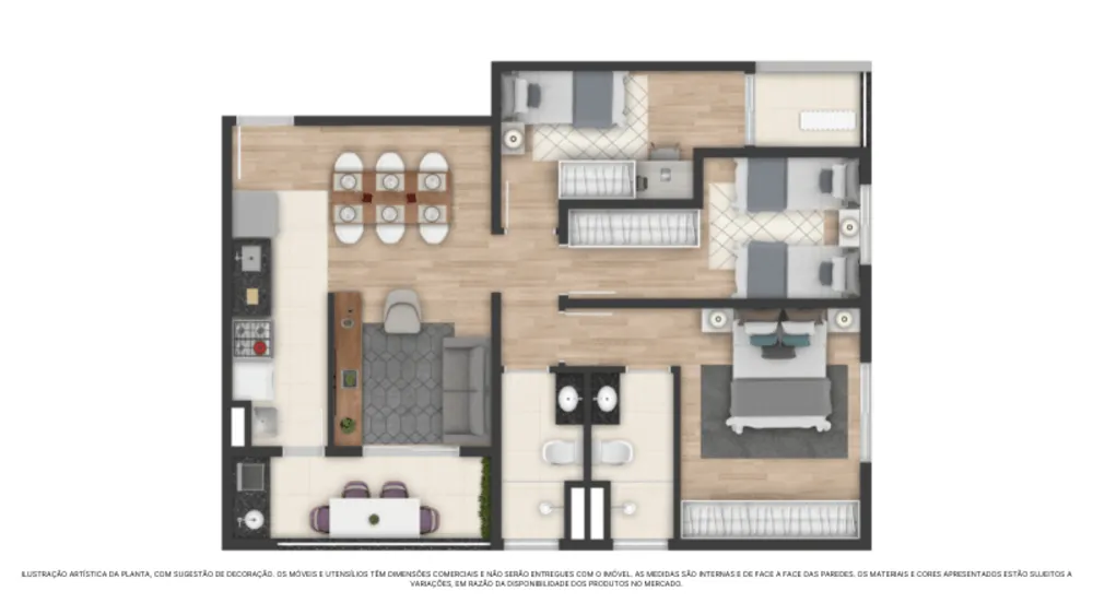Apartamento, 2 quartos, 51 m² - Foto 4