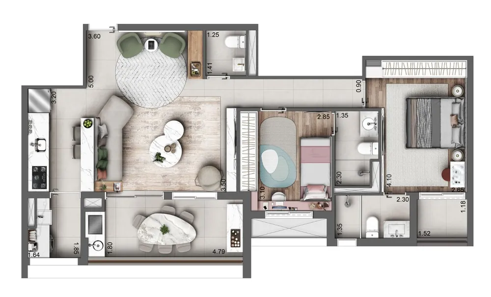 Apartamento, 3 quartos, 106 m² - Foto 7