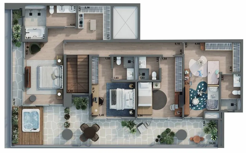 Apartamento, 3 quartos, 178 m² - Foto 2