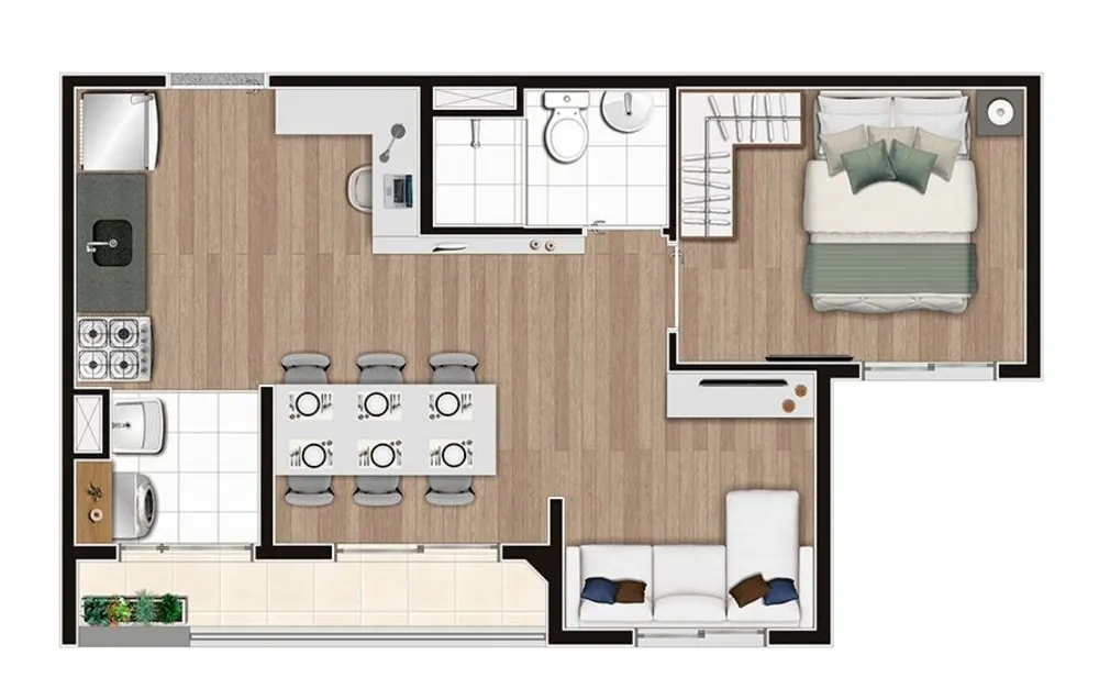 Apartamento, 2 quartos, 38 m² - Foto 6
