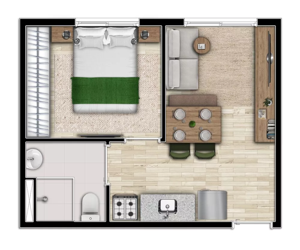 Apartamento, 2 quartos, 32 m² - Foto 15