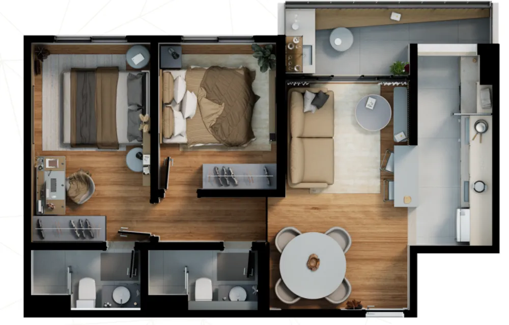 Apartamento, 3 quartos, 68 m² - Foto 45