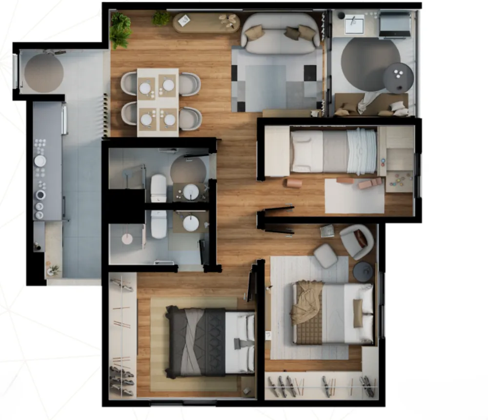 Apartamento, 3 quartos, 68 m² - Foto 48