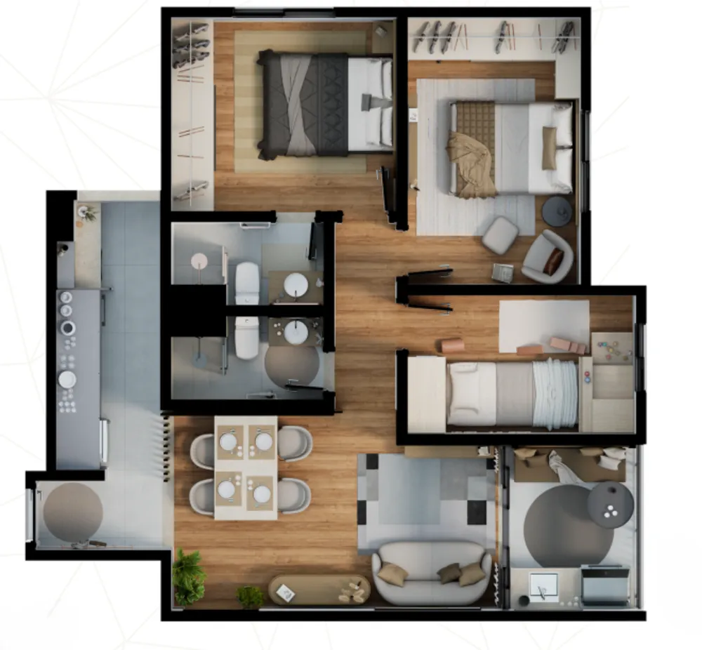 Apartamento, 3 quartos, 68 m² - Foto 49