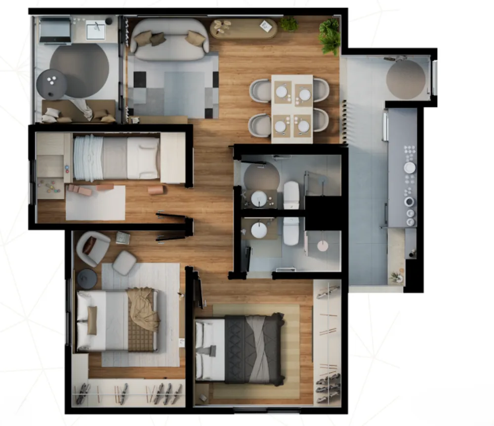 Apartamento, 3 quartos, 68 m² - Foto 51