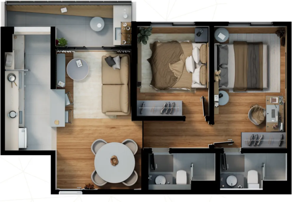 Apartamento, 3 quartos, 68 m² - Foto 44