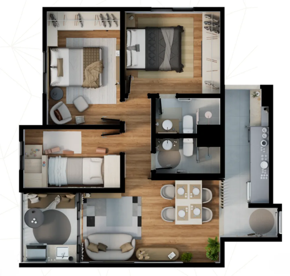 Apartamento, 3 quartos, 68 m² - Foto 50