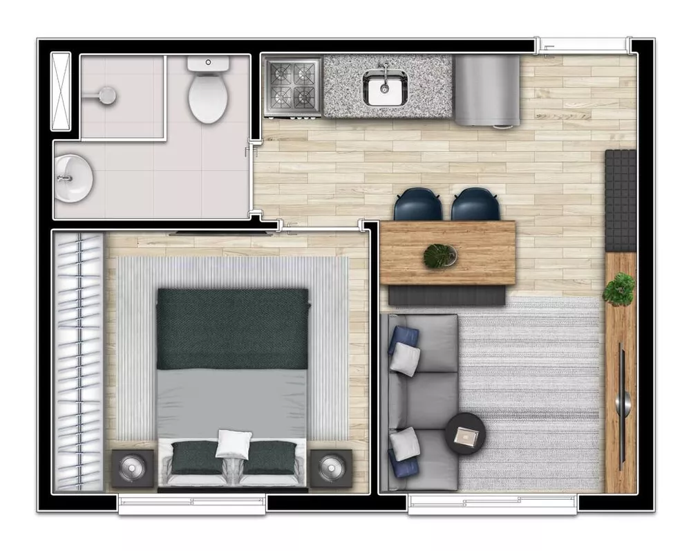 Apartamento, 1 quarto, 24 m² - Foto 11
