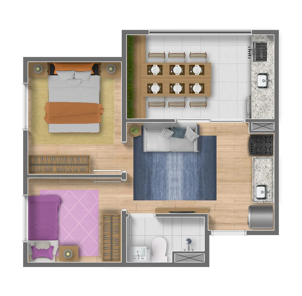Apartamento, 1 quarto, 16 m² - Foto 6