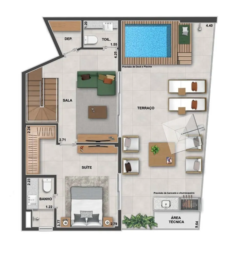Cobertura, 3 quartos, 172 m² - Foto 32