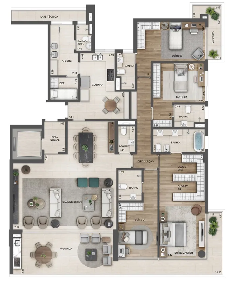 Cobertura, 4 quartos, 386 m² - Foto 60