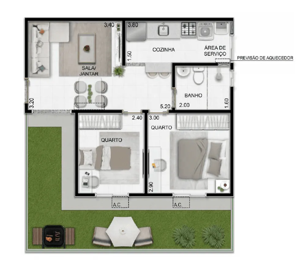 Apartamento, 2 quartos, 62 m² - Foto 13