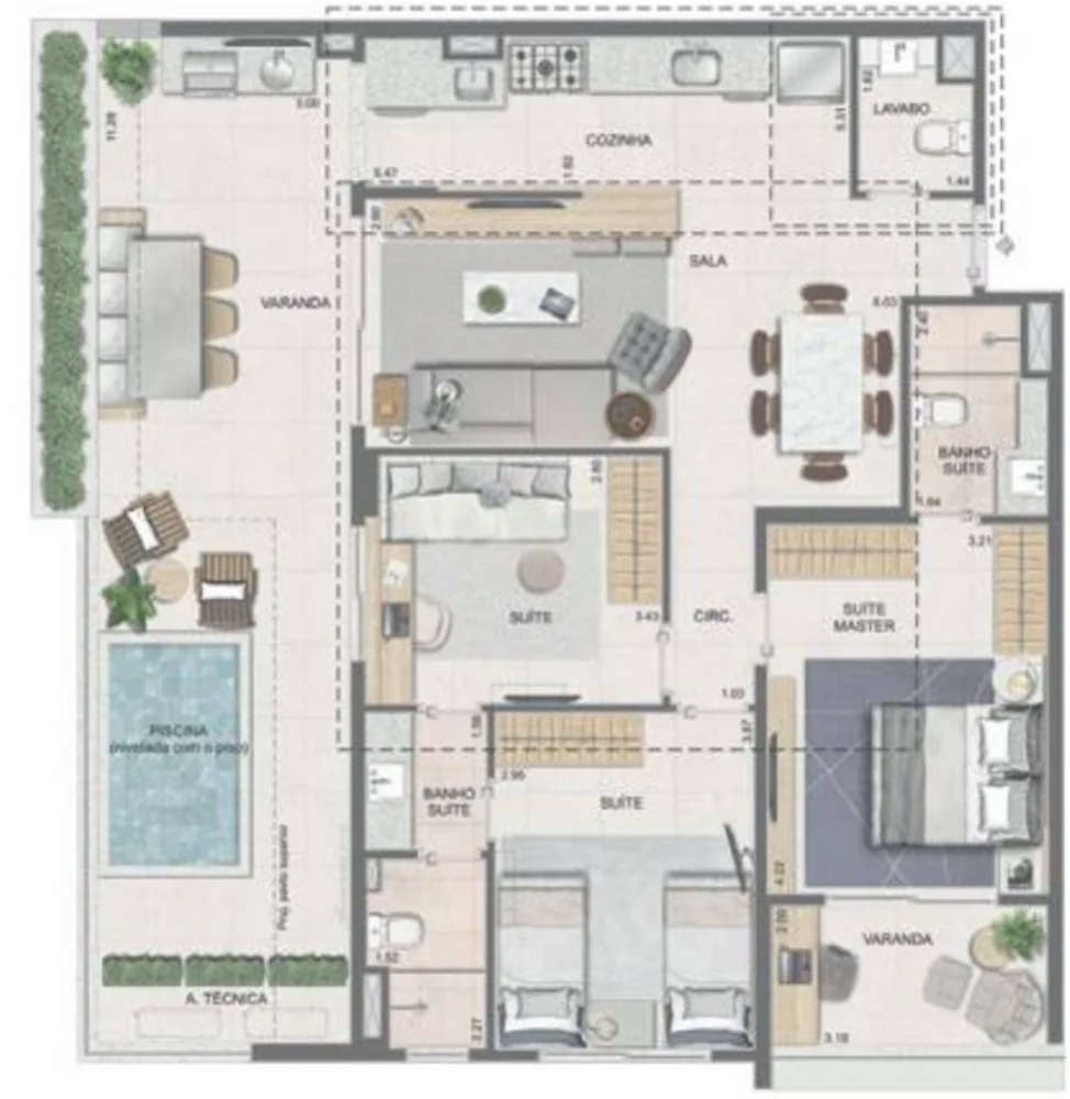 Apartamento, 2 quartos, 77 m² - Foto 33