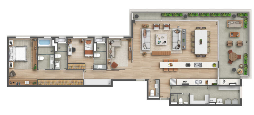 Apartamento, 3 quartos, 194 m² - Foto 6
